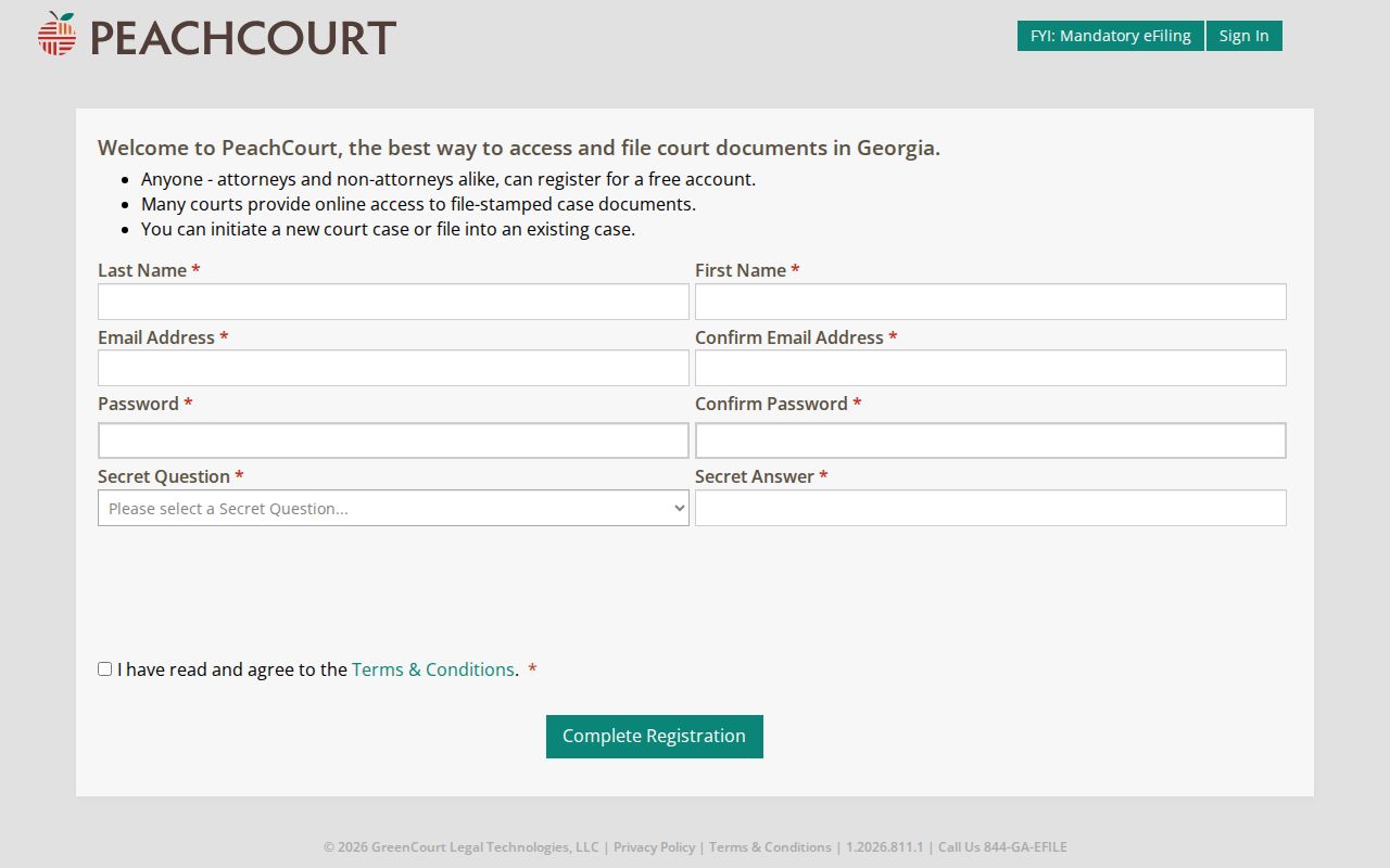 Screven County case lookup PeachCourt registration