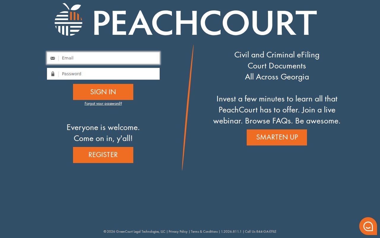 PeachCourt docket route for Screven County case lookup research