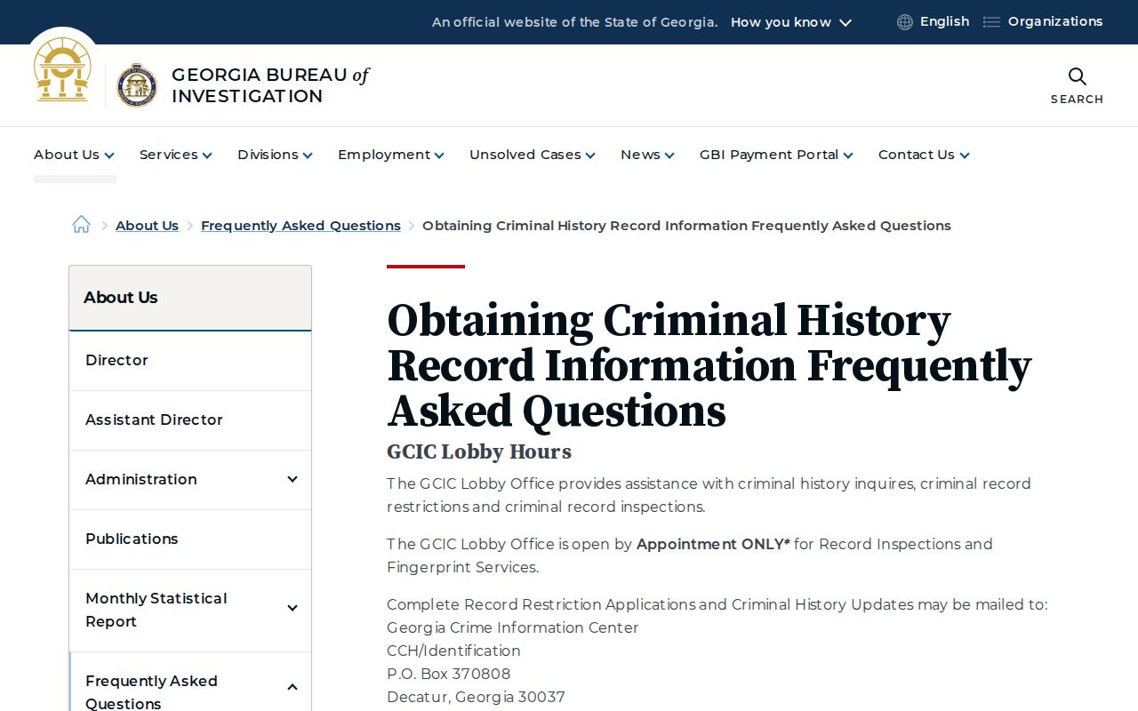 Screven County criminal docket research from GBI guidance