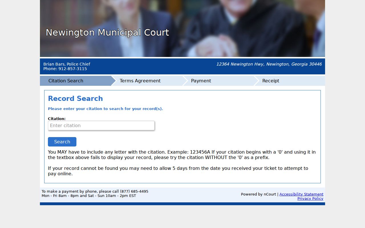Newington docket search nCourt citation portal